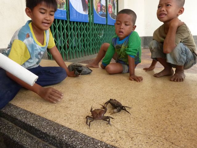 Kinder in Phnom Penh (Kambodscha).